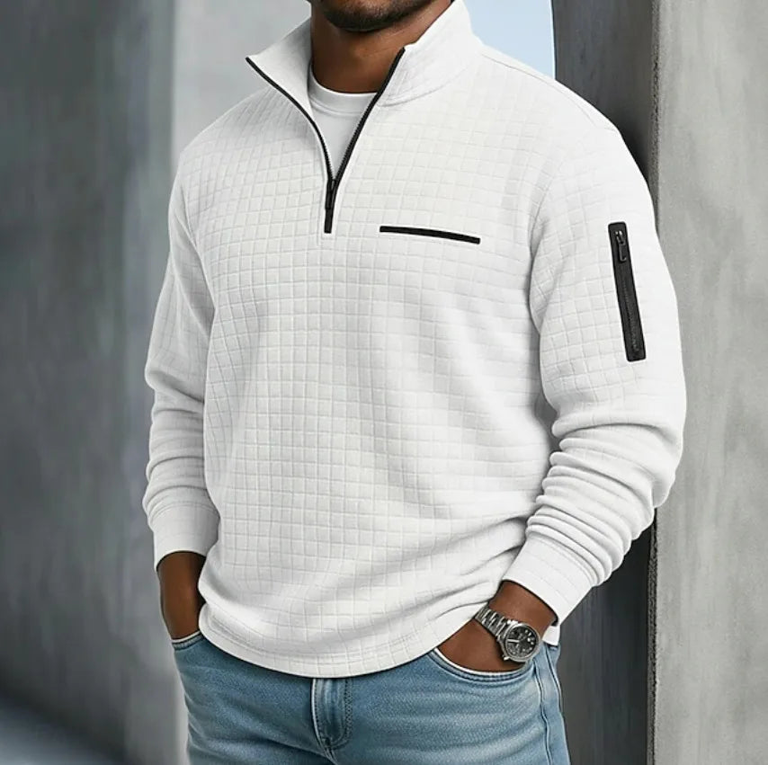 Paxton™ | Men's Quilted Quarter-Zip Sweater