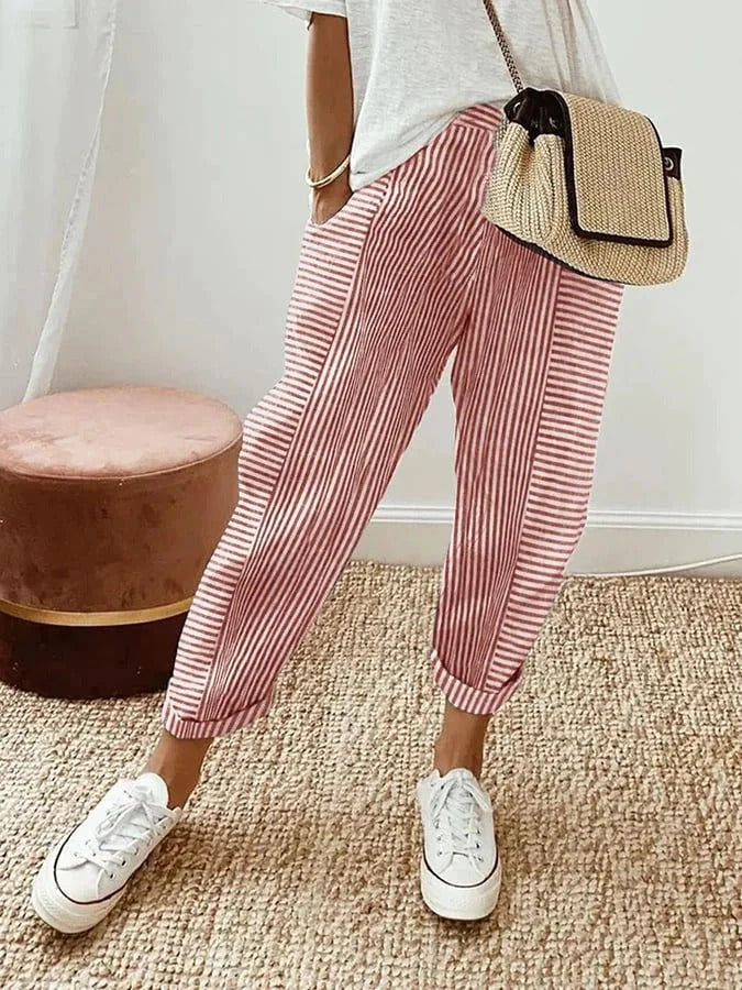 Rylie™ | Striped Wide-Leg Trousers