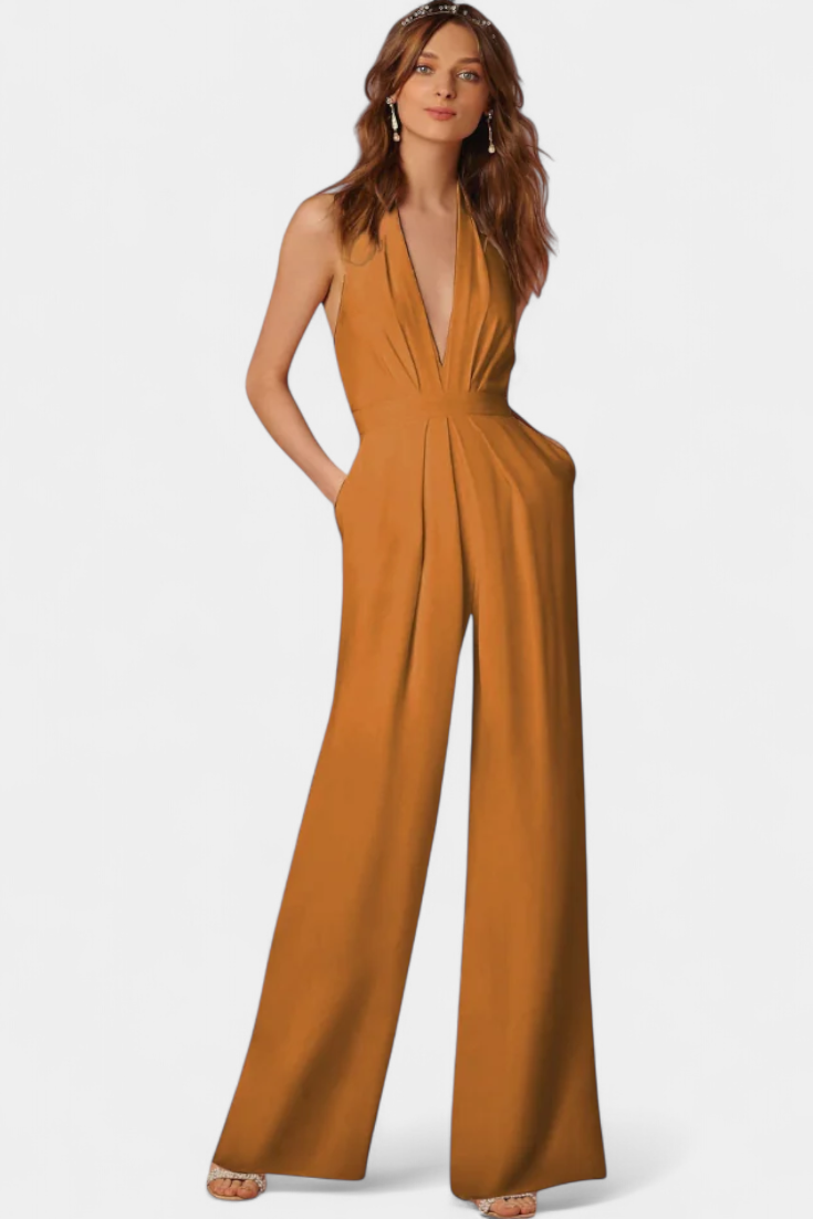 Lila Wide Leg Dungarees with Light Elegance