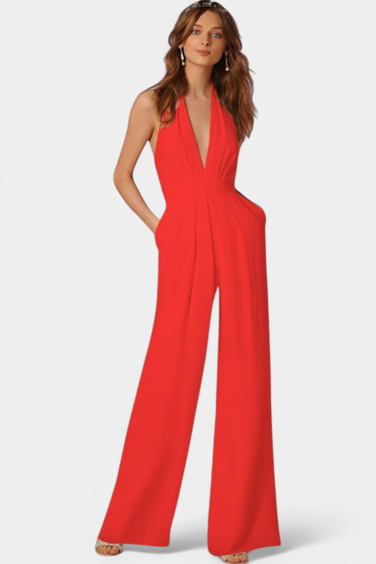 Lila Wide Leg Dungarees with Light Elegance
