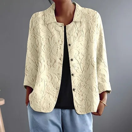 Delphinette | Tonal Floral Blouse