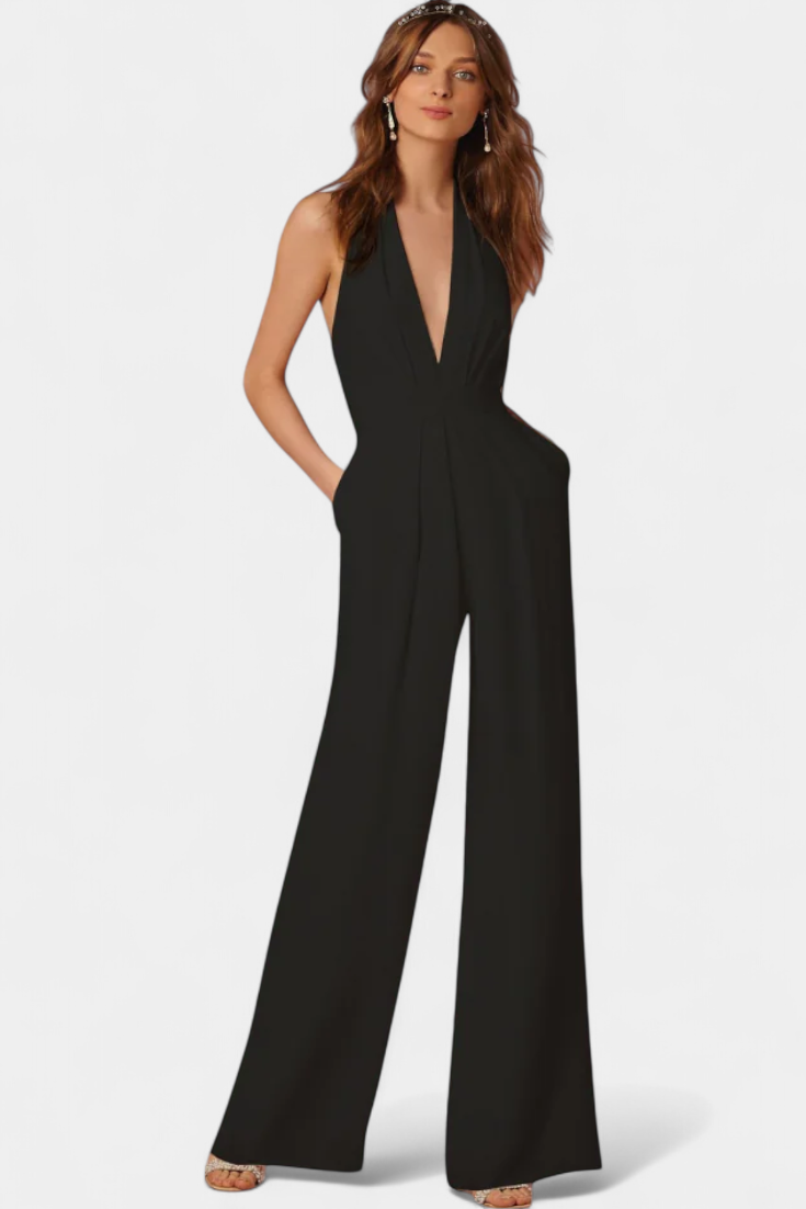 Lila Wide Leg Dungarees with Light Elegance