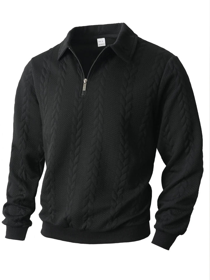 Sherwood™ | Men's Cable Knit Quarter-Zip Sweater