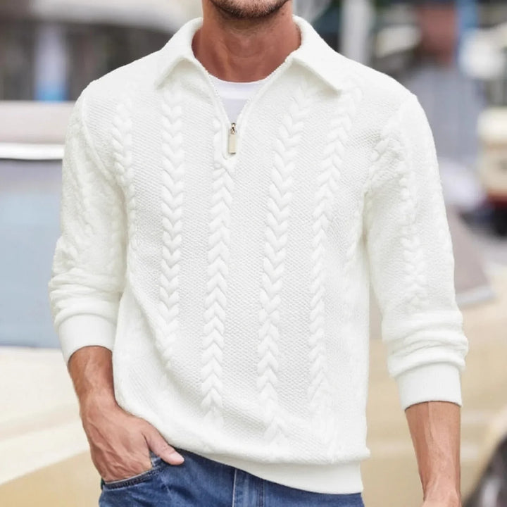Sherwood™ | Men's Cable Knit Quarter-Zip Sweater