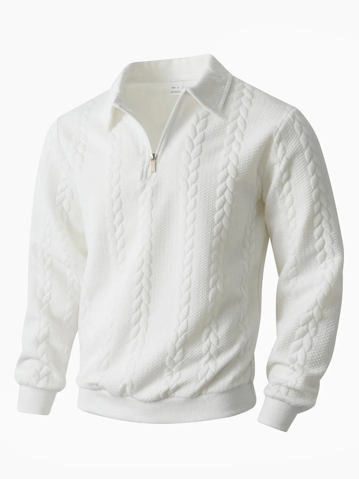 Sherwood™ | Men's Cable Knit Quarter-Zip Sweater