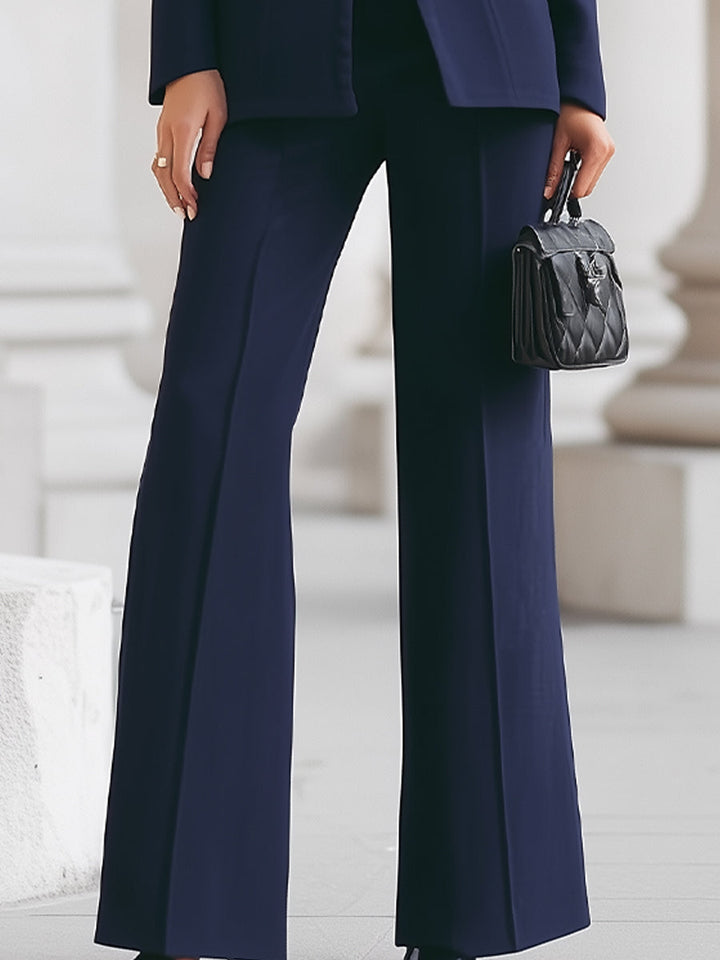 Rosalyn™ | Navy Blazer & Wide-Leg Suit