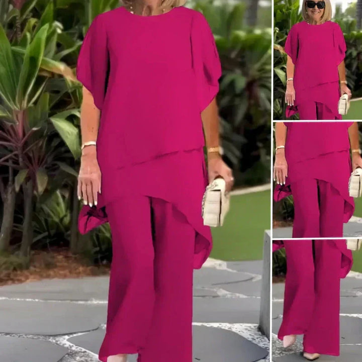 Draped Palazzo Trouser Suit