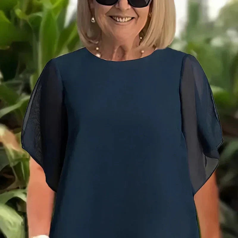 Draped Palazzo Trouser Suit