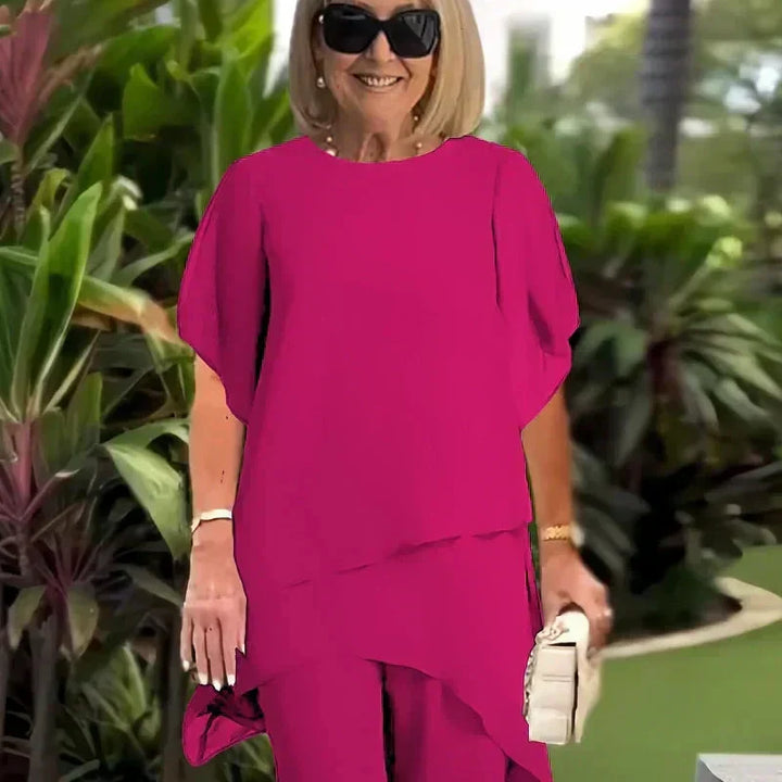 Draped Palazzo Trouser Suit