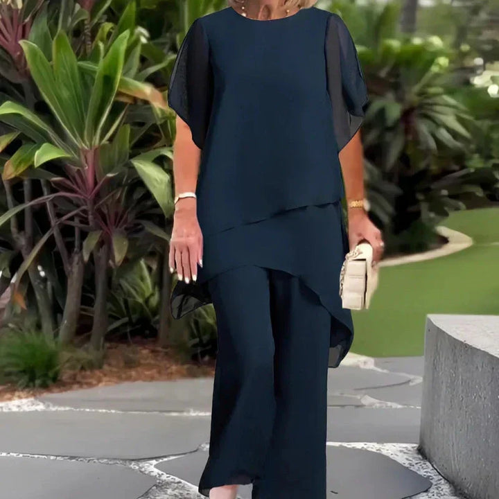 Draped Palazzo Trouser Suit