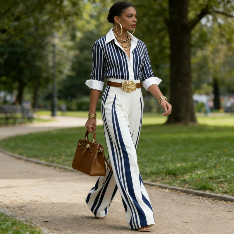 Athens ™ | Loose Shirt and Trousers Set