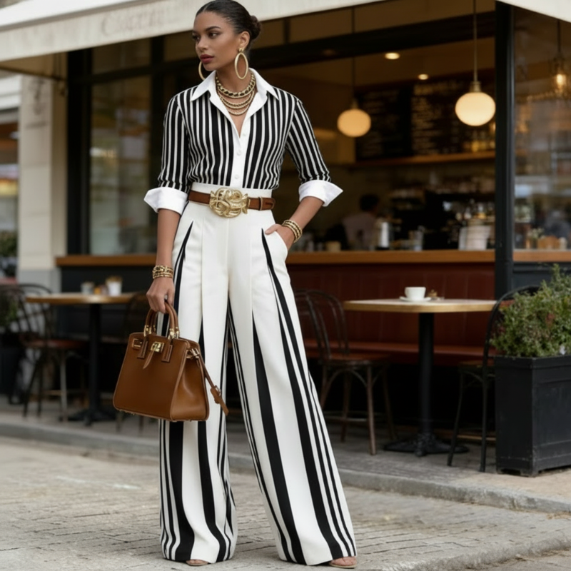 Athens ™ | Loose Shirt and Trousers Set