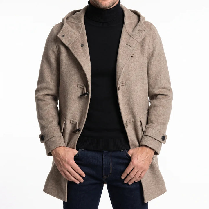 Vintara™ | Men's Hooded Wool Coat
