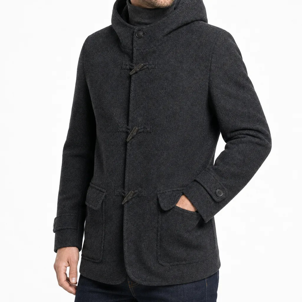 Vintara™ | Men's Hooded Wool Coat