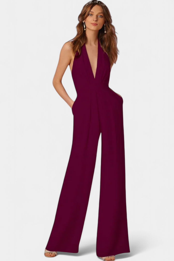 Lila Wide Leg Dungarees with Light Elegance