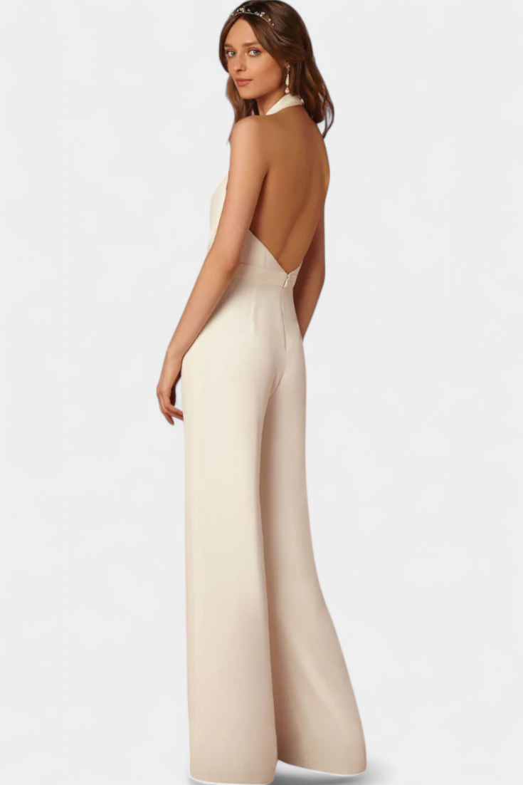 Lila Wide Leg Dungarees with Light Elegance
