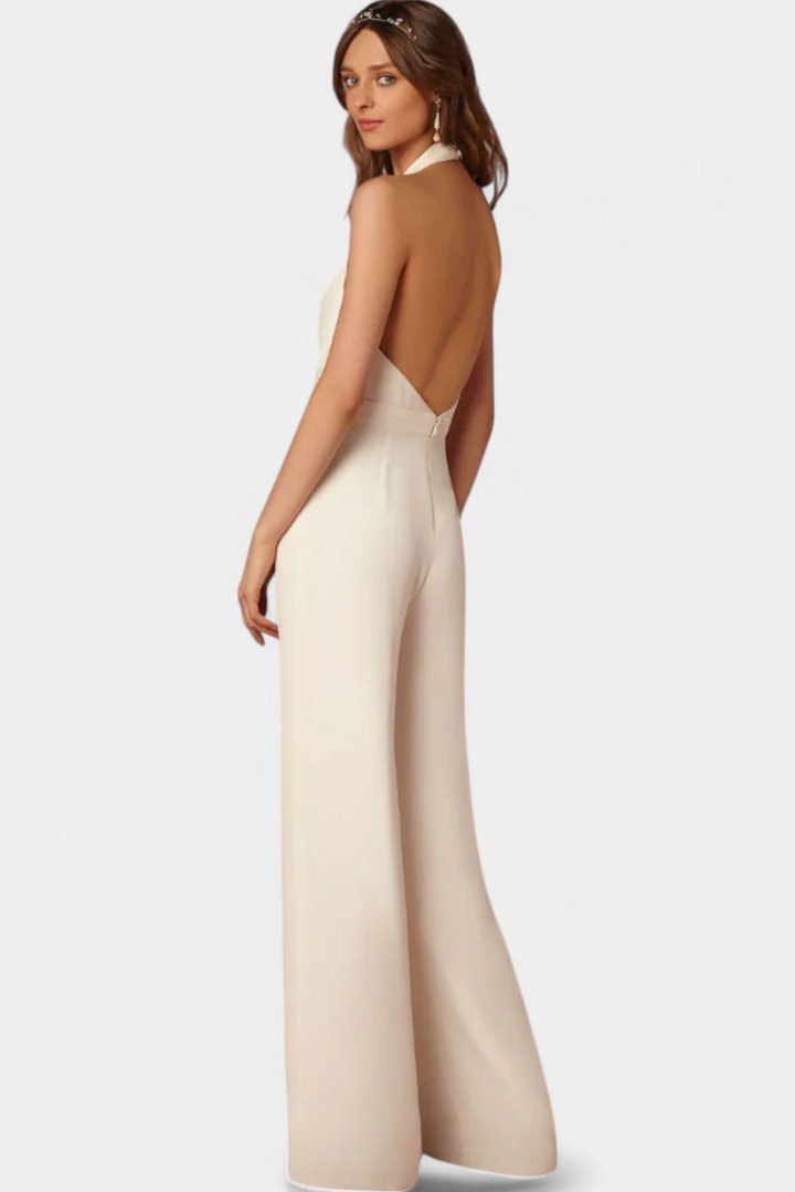 Lila Wide Leg Dungarees with Light Elegance