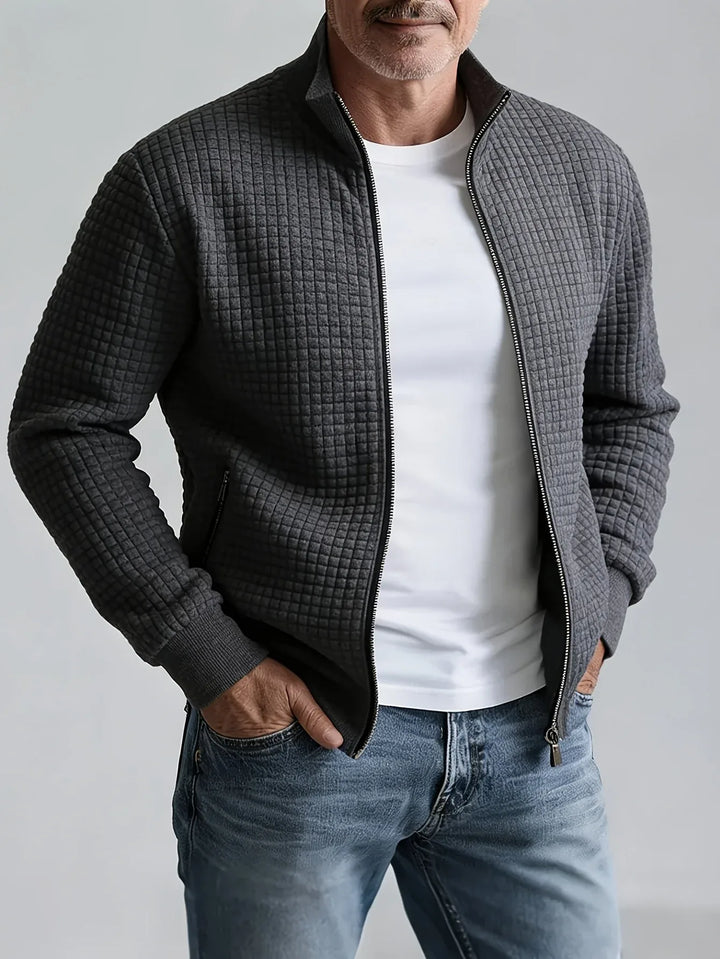 William™ | Men's Quilted Stand Collar Jacket